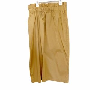 Who What Wear Midi Skirt Cinch Ruffle Waist